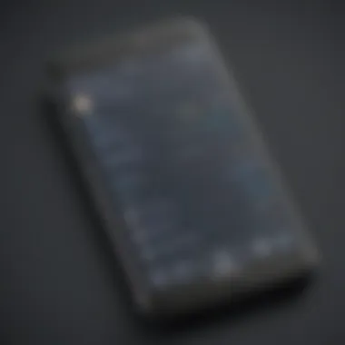 Innovative Digital Search Tool Digital search tool on smartphone screen
