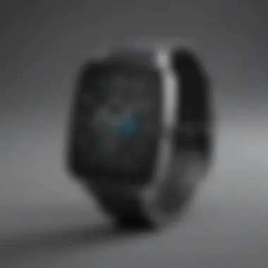 Sleek and Stylish Smartwatch in Minimalistic Design Minimalistic design smartwatch on a desk