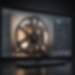 Illuminating Cinema Screen with Movie Reel