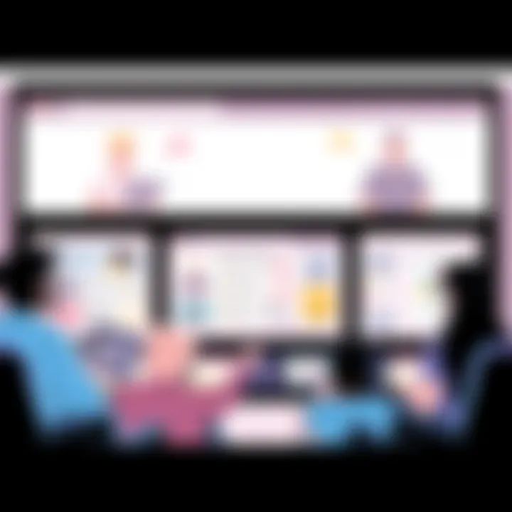 A visual representation of collaborative movie-watching app interface showcasing various features.