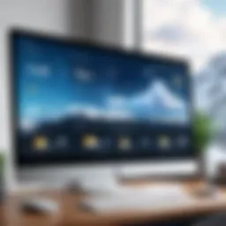 A modern desktop weather application interface showcasing real-time weather updates