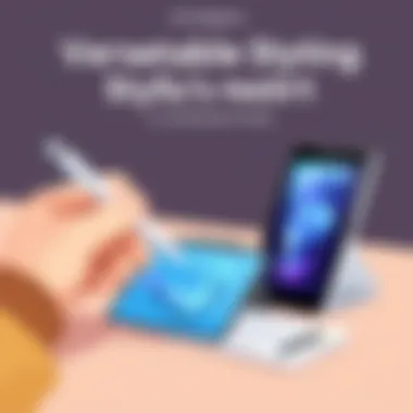 Versatile Stylus Testing User testing stylus on various devices