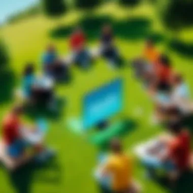 Fun Outdoor Activities for Groups Friends participating in an outdoor team activity