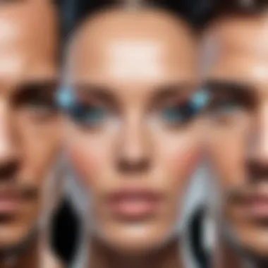 Futuristic depiction of face morphing technology advancements