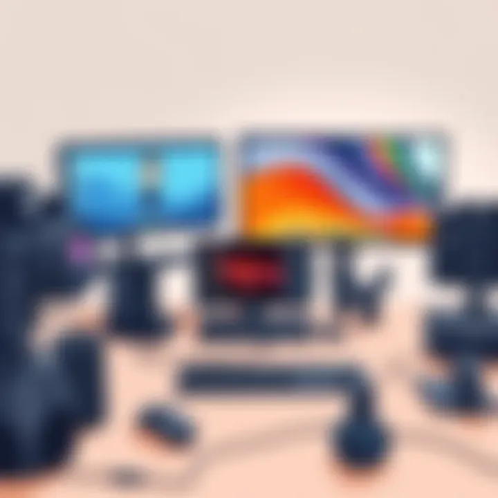 Technology setup for simultaneous FaceTime and movie streaming