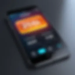 Illustration of a smartphone displaying a burner number app interface