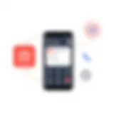 User interface of a popular Android call app