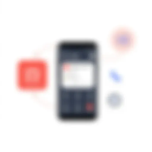 User interface of a popular Android call app