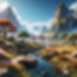 A stunning landscape from a popular free MMO showcasing diverse environments.