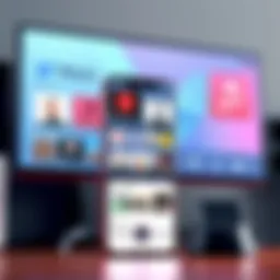 User interface of a popular music streaming app
