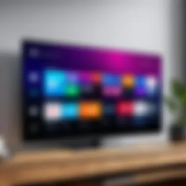 Screensaver Options on Smart TV A comparison of different screensaver options on a smart TV interface