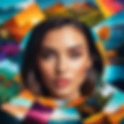 A vibrant collage showcasing various fun filter effects on digital photos