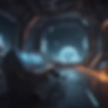 Futuristic Space Adventure io Game Illustration depicting futuristic space-themed io game