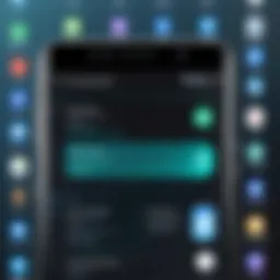 Close-up of an Android screen showcasing hidden apps
