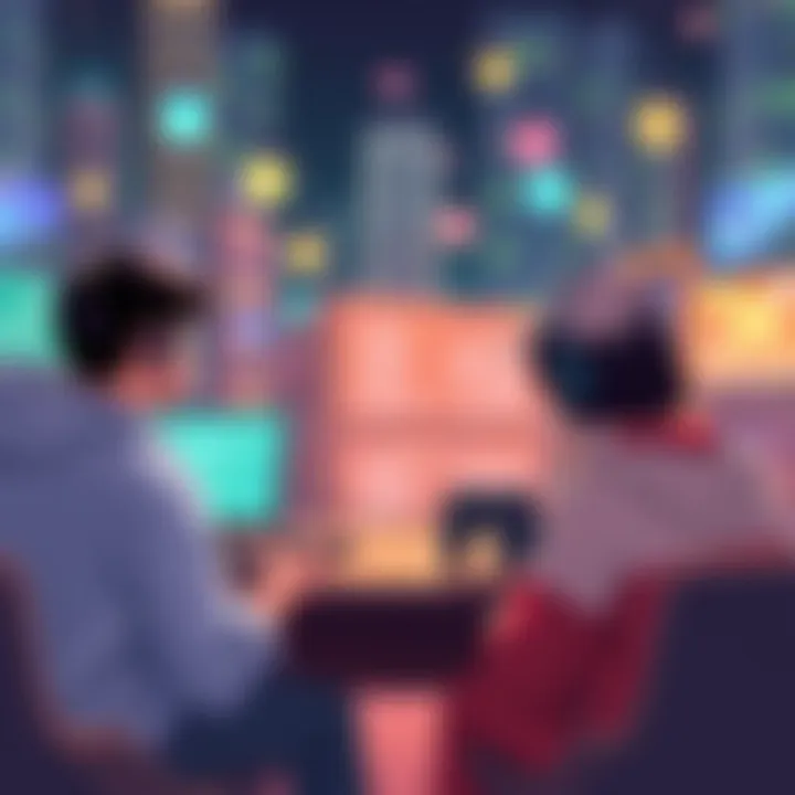 An artistic depiction of cultural influences in mobile gaming