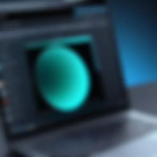 Close-up of a laptop camera filter showcasing its design and features