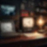 Mysterious Noir Aesthetic with Vintage Props