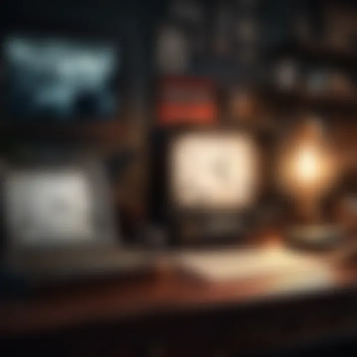 Mysterious Noir Aesthetic with Vintage Props