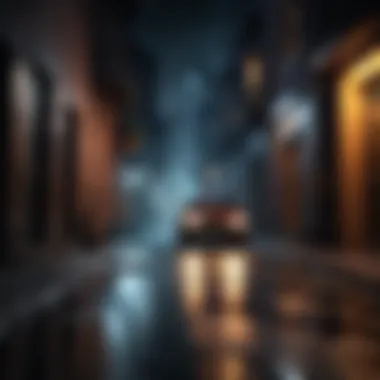Suspenseful Chase Scene in Dark Alleys Suspenseful Chase Scene in Dark Alleys