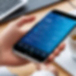 Live translation interface on iPhone