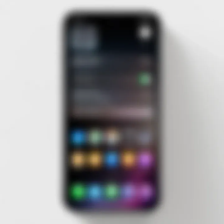 Interface of iPhone 11 demonstrating mirror settings