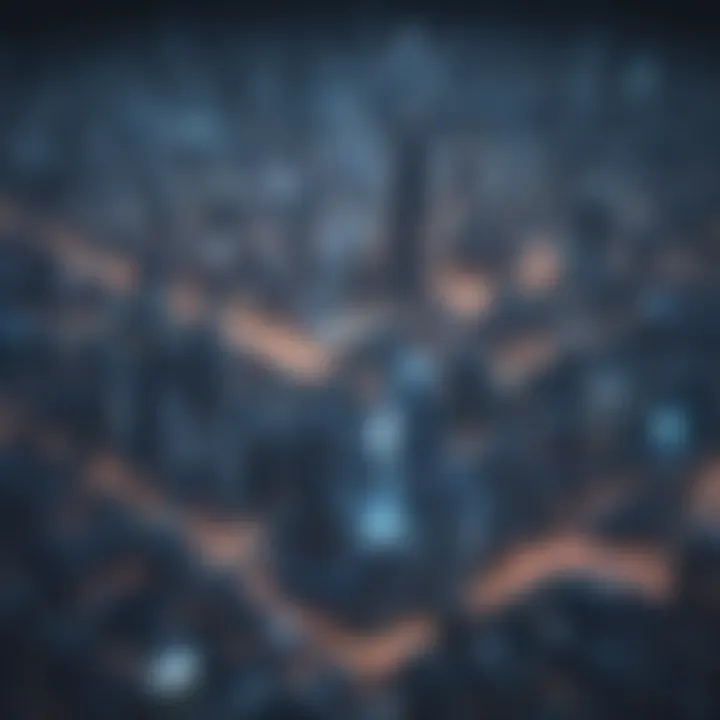 Futuristic cityscape moving wallpaper app theme