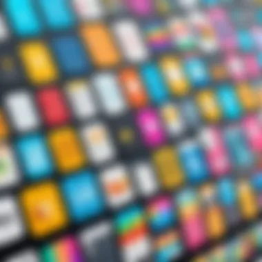 Diverse Designs of Note Stickers for Desktop Use A variety of note sticker designs displayed on a screen
