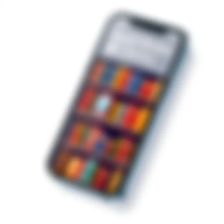 Apple Books Library on iPhone The Apple Books app showcasing a vibrant library collection