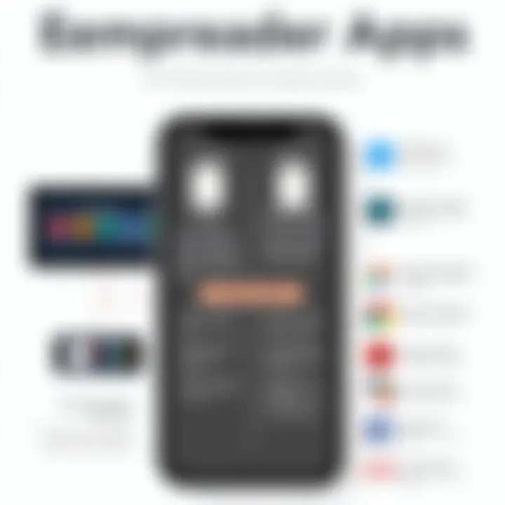 Comparison of eReader App Features An infographic comparing features of popular eReader apps