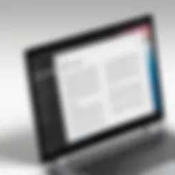 Showcasing a PDF voice reader interface on a Windows 10 device