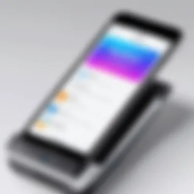 Mobile Printing Application Interface User-friendly interface of a mobile printing application on iPhone