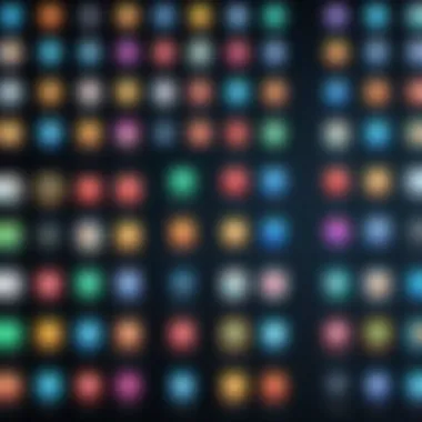 Diverse Categories of Hidden Applications A conceptual illustration of app categories and functionalities.