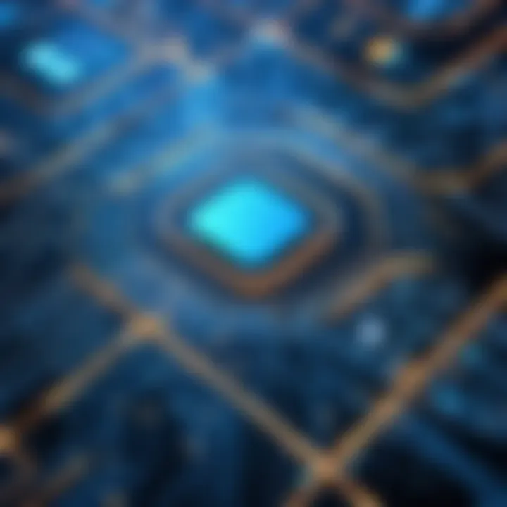 An abstract representation of digital privacy and security.