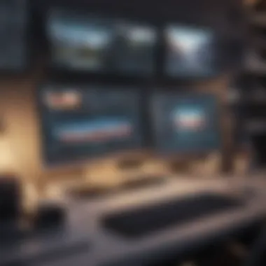 Innovative Video Editing Environment Creative video editing workspace on Windows