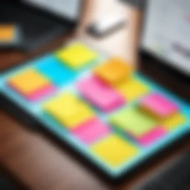 Integration of sticky notes with productivity tools