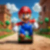 Iconic Super Mario character in a mobile game