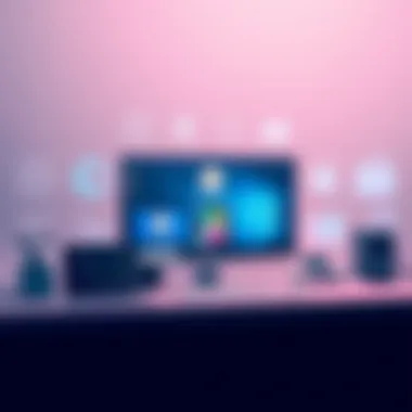 Conceptual image depicting the evolution of PC app stores