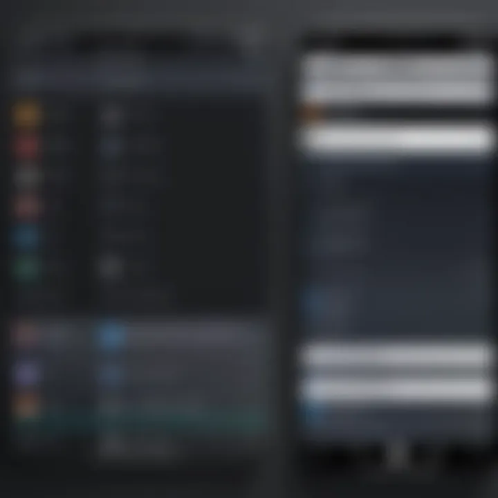 Comparison chart of recording app features