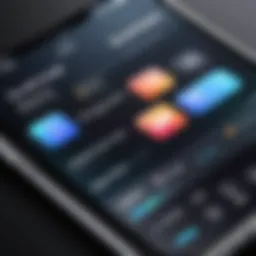 User interface of a recording app on an iPhone