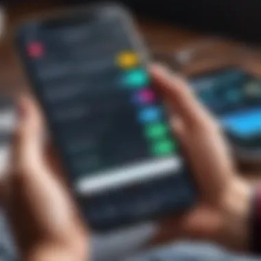 User Experience with Recording Apps User reviewing recording app performance