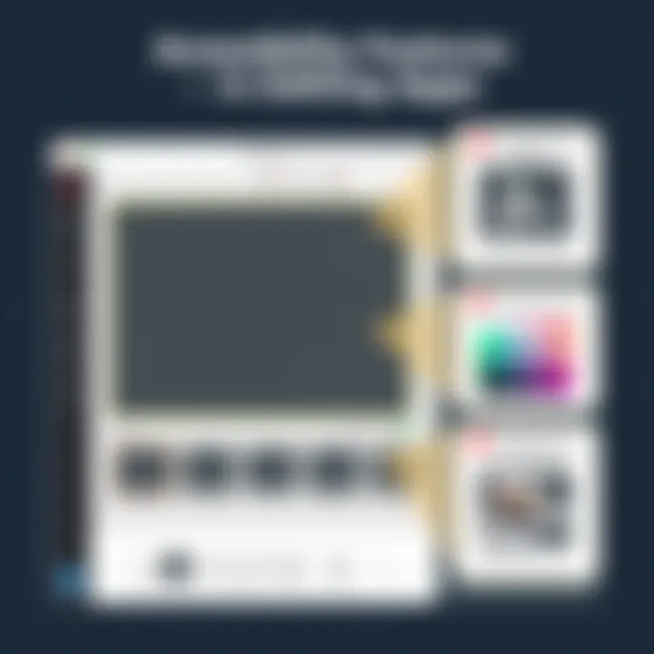 A screenshot highlighting the accessibility features of a picture editing application.