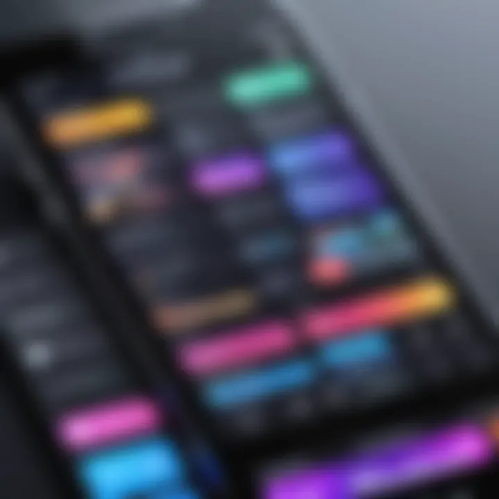 A selection of reel editing apps displayed on an iPhone screen