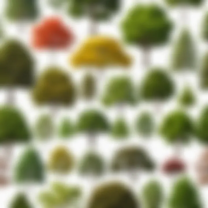 Collage of various tree species showcasing diversity