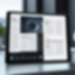 A close-up view of an iPad displaying a digital book
