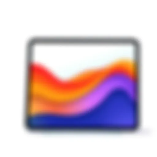 A sleek iPad showcasing its modern design and vibrant display