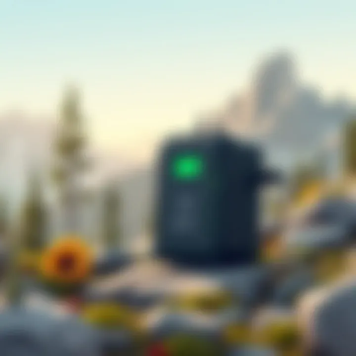 Jackery adapter in outdoor settings emphasizing its portability