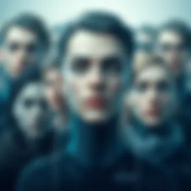 Collage of AI-Generated Self-Portraits A collage of AI-generated self-portraits