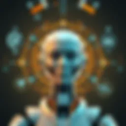 A futuristic interface showcasing AI selfie generation