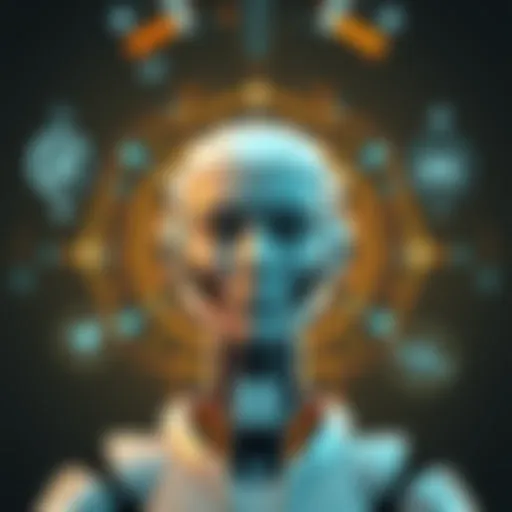 A futuristic interface showcasing AI selfie generation