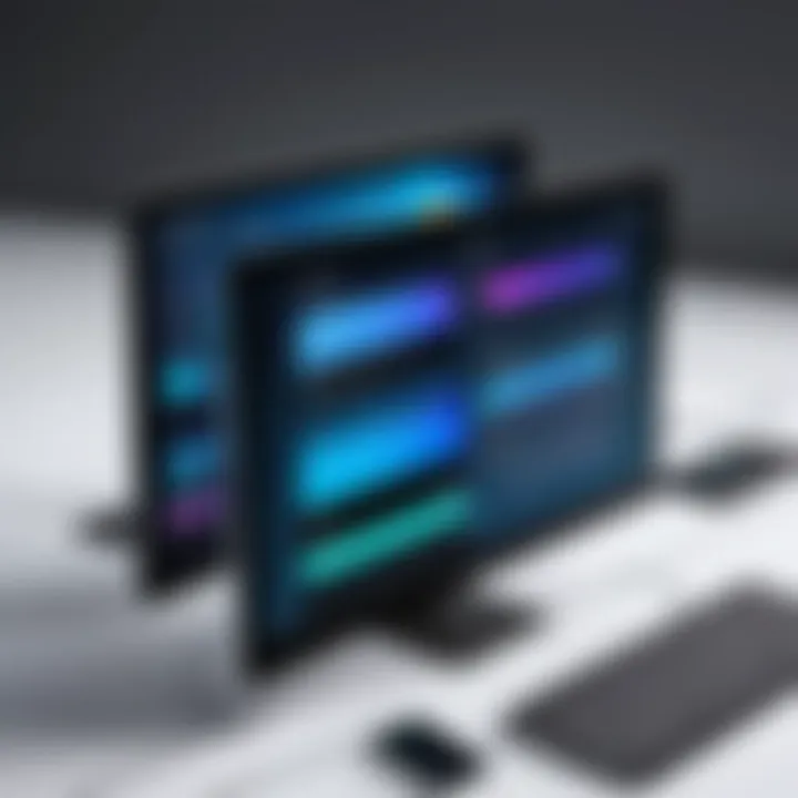 A digital workspace illustrating the integration of size reducer apps into modern workflows.